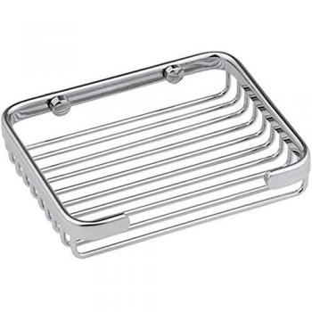 Ottone Cromato Porta Sapone Rettangolo 20 cm