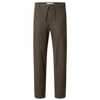 Pantaloni Chino Brody 172 Lino Natura Verde