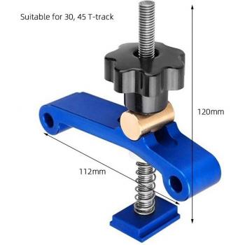 Inglete de Aluminio para Carpintería con Ranura en T