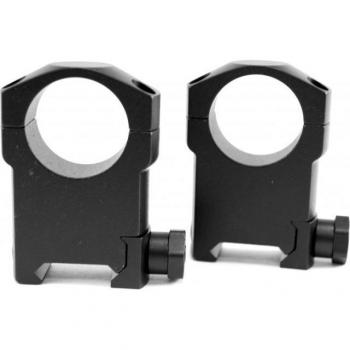 Leupold Mark 4 1″ Super‑High Tube Scope Metal Rings – Matte Black (Dual Pack)