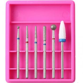 ERUIKA 6pcs Nail Files Burr Machine Set