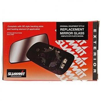 Summit Heated Wide Angle Mirror Glass with Backing Plate
