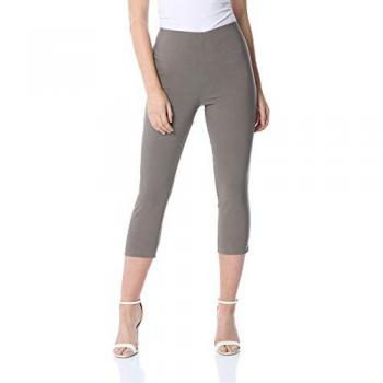 Pantalons Raccourcis Élastiques Roman en Brun