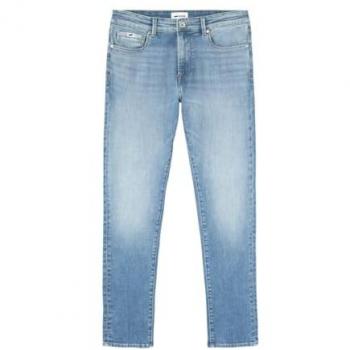 Jeans Skinny Fit con Zip Rev Blu Chiaro