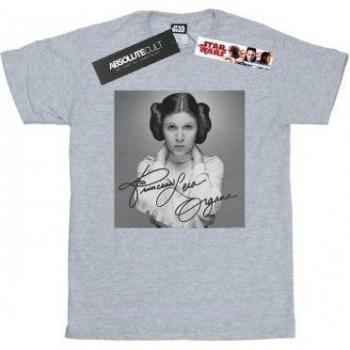 Star Wars dames prinses Leia organa T-shirt grijs