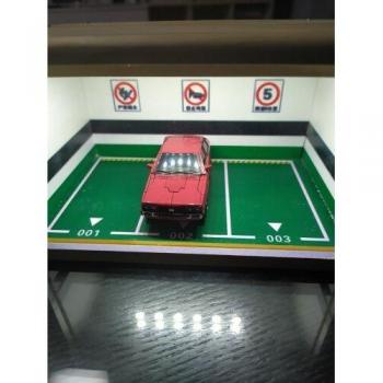 Exposition Garage 1/64 – Stockage scène voiture en bois