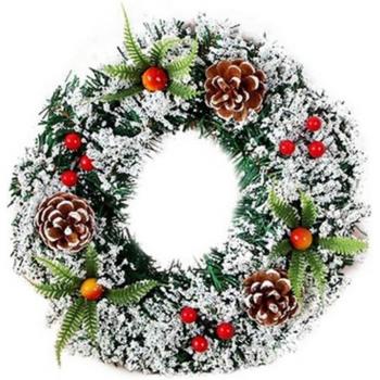 Full Winter Wreath with Red Berries and Pinecones 20cm/30cm/40cm