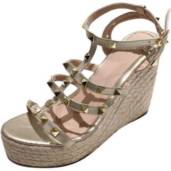 Sandalias de tacón alto con cuña para mujer