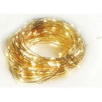 Filo di Rame 300 Micro LED per Esterno Bianco Caldo
