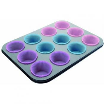 Molde muffin 12 cavidades más capsulas de Ibili