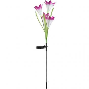 Waterproof Solar LED Flower Stake Light for Gardens