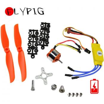 Pack Moteur RC 2212-6 2200KV Brushless + montage complet + ESC 30A D30