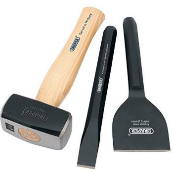 Draper Builders Kit with Hickory Handle (3 Piece)