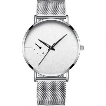 Elegante Malla Negra Reloj