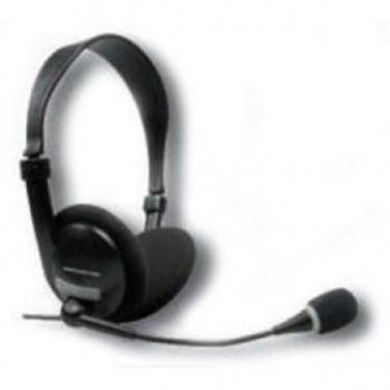 Cuffie Stereo con MICROFONO per PC Portatili Notebook Skype Jack 3.5 Computer