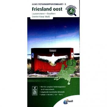Fietsknooppuntenkaart Friesland-Oost en Groningen-West