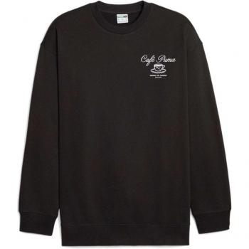 Felpa Nero Puro Puma Café Crew M