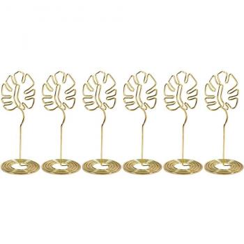 Monstera Gold Signature Card Holders – 3 Metal Pieces