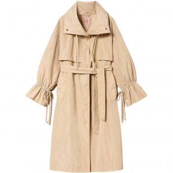Gabardina Femenina Twinset Tafetán con Cinta