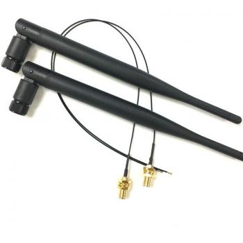 MHF4 IPX IPEX M.2 WLAN Karte mit Dualband Omni Antenne