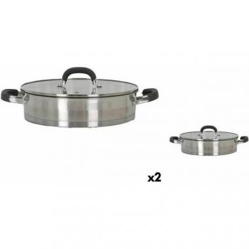 Quttin Kochtopf mit Glasdeckel 4,3 l (2er Pack)