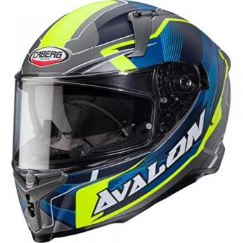 Optic Avalon X Casco Caberg Gris con Detalles Amarillos L