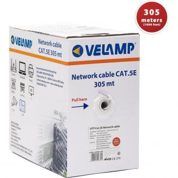 CAT5e Pull‑Box 305 m Gris Vélamp – Câble Réseau – Couronne – AWG24