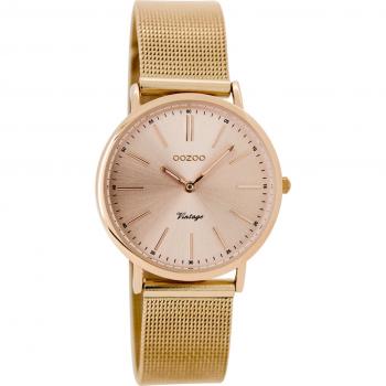 Oozoo Retro Damenarmbanduhr 32 mm Rose‑Metall – Modell C8829