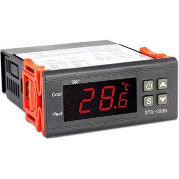 Thermostat numérique multi‑tension 12 V / 24 V / 220 V – Contrôle précis avec capteur STC‑1000 pour fermenteur réfrigéré