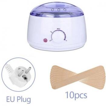 Waxing Kit: 10pcs Wax Stickers, Electric Heater, 200g & 100g Beans
