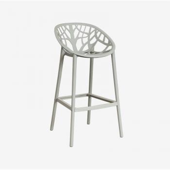 VerdePark – Lot de 2 tabourets de jardin hauts 75 cm, finition vert kaki