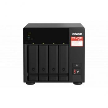 QNAP TS-473A NUCLEO Dual: 4 bahías SATA hot‑swap, 10 GbE + 2