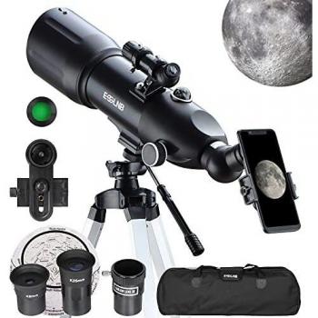 ESSLNB Adjustable Tripod Telescopes for Astronomy with Barlow Lens and Moon Filter