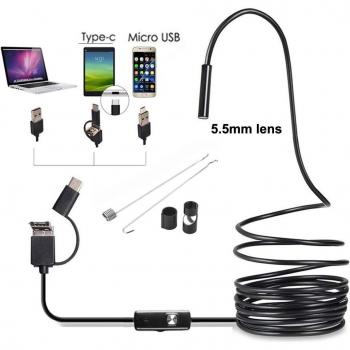 Type C 5.5mm 6LED Endoscope Camera for Android