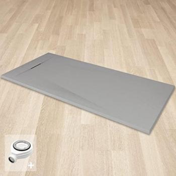 Saniverre POLAR Douche 90x120 cm Gris Extra‑Plate – Antidérapant – Bonde incluse