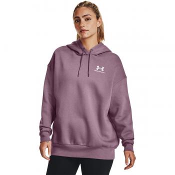 Sudadera Lila Under Armour Essential Fleece OS Mujer