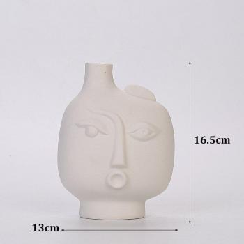 Nordic Head Vase for Dried Flowers