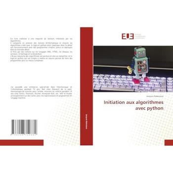 Raboisson, Jacques: Initiation aux algorithmes avec python