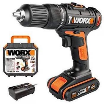 Worx Avvitatore a Percussione 20V con Caricabatteria Rapido