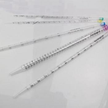 1/2/5/10/25mL Serological Pipette in Polystyrene with Color-Coded Graduations