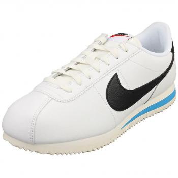 Baskets Nike Cortez En Cuir Blanches Noires Taille Homme 10.5