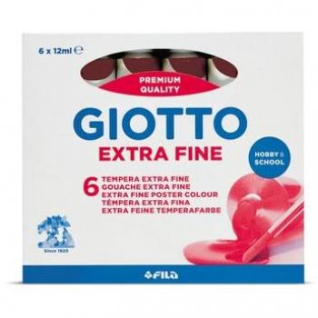Colore a Tempera Giotto 12 ml Tubo Marrone Siena Bruciata