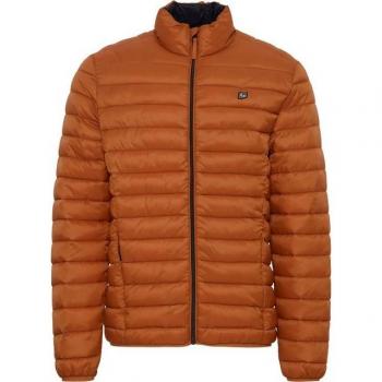 Regular‑Fit XL Brown Zippered Down Jacket – Romsey