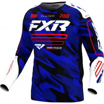 FXR Camiseta Infantil Motocross – Con Emblema Clutch y Colores Vibrantes
