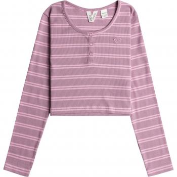 Girls Striped Violet Chemistry Top in Mauve Orchid