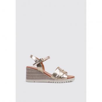 Sandalias TILIA de Cuña para Mujer en Dorado