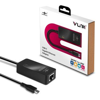 USB-C to Gigabit Ethernet Adapter, Vantec VLink (CB-CU300GNA)