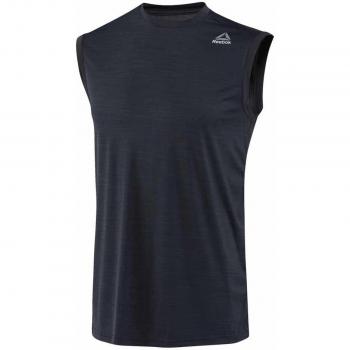 Camiseta de Manga Larga Reebok Wor Activchill Slvls para Hombre, Negro