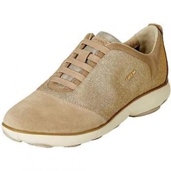 Geox D NEBULA G, Damen Low-top Sneakers, Beige (Lead/Lt Taupec9hh6), 36 EU