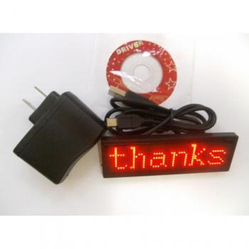 Badge d'affichage LED défilant